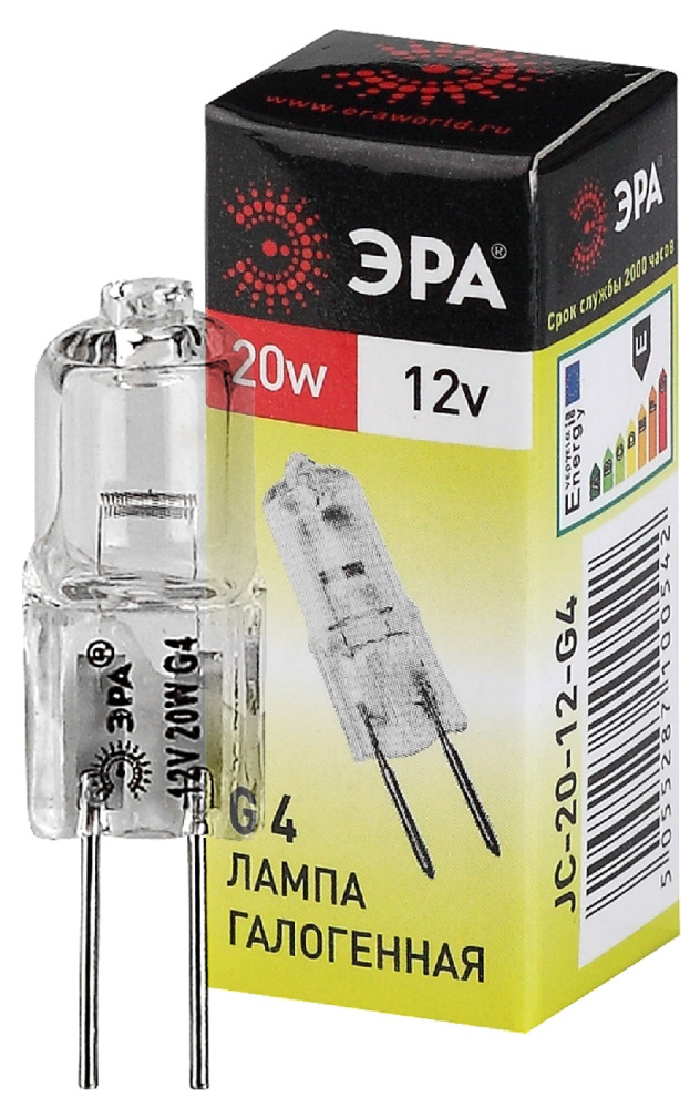 Лампочка галогеновая G4-JC-20W-12V