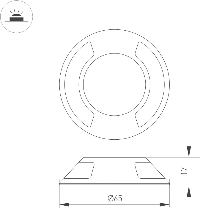 Декоративная накладка для светильника DECK 045350 — фото 4