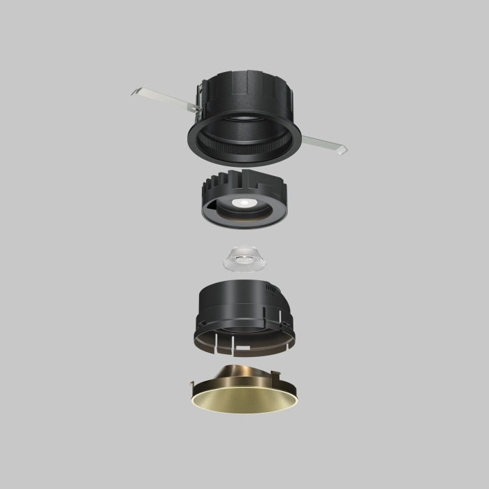 Декоративная рамка-отражатель для серии Wise Maytoni Downlight Ring057-10-MG — фото 4
