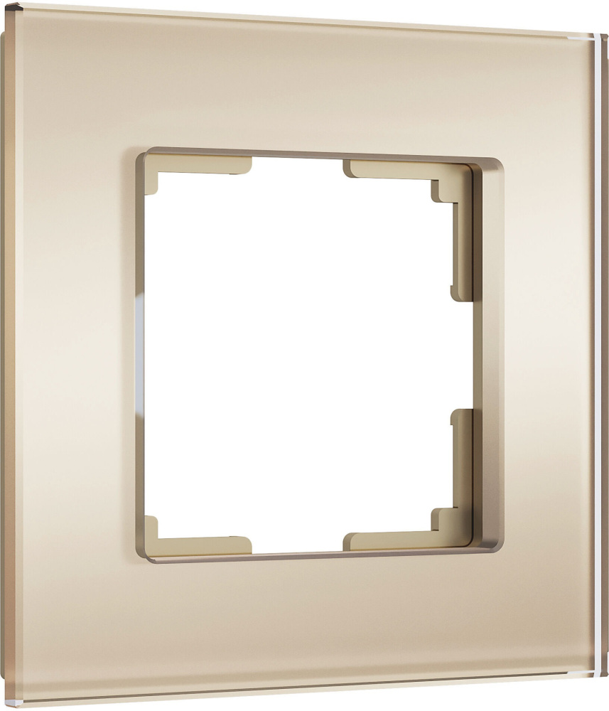 Рамка Werkel W0013111/ Рамка на 1 пост Senso (шампань, стекло soft-touch)