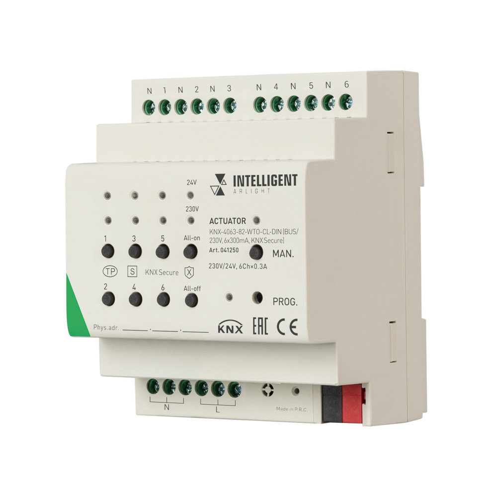 INTELLIGENT ARLIGHT Актуатор KNX-4063-82-WTO-CL-DIN 041250