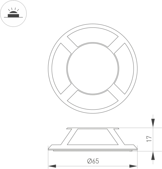 Декоративная накладка для светильника DECK 045353 — фото 4