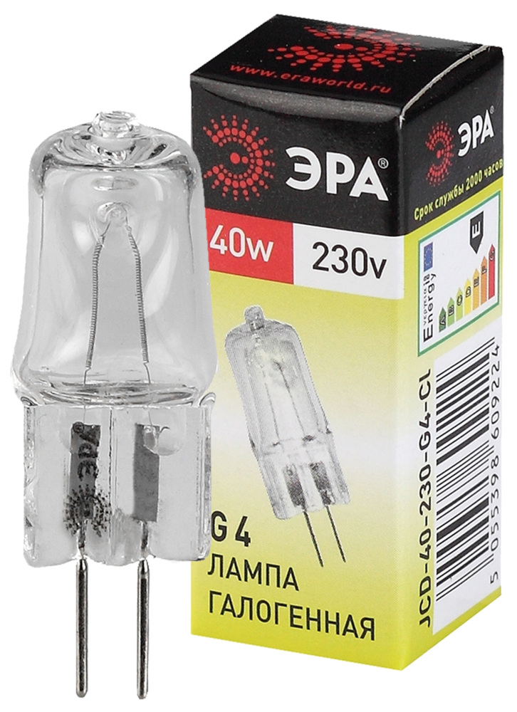 Лампочка галогеновая G4-JCD-40W-230V-CL