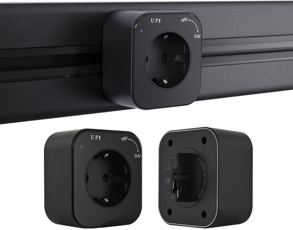 Трековая розетка Arte Milano Am-track-sockets 380022TS/ES Black