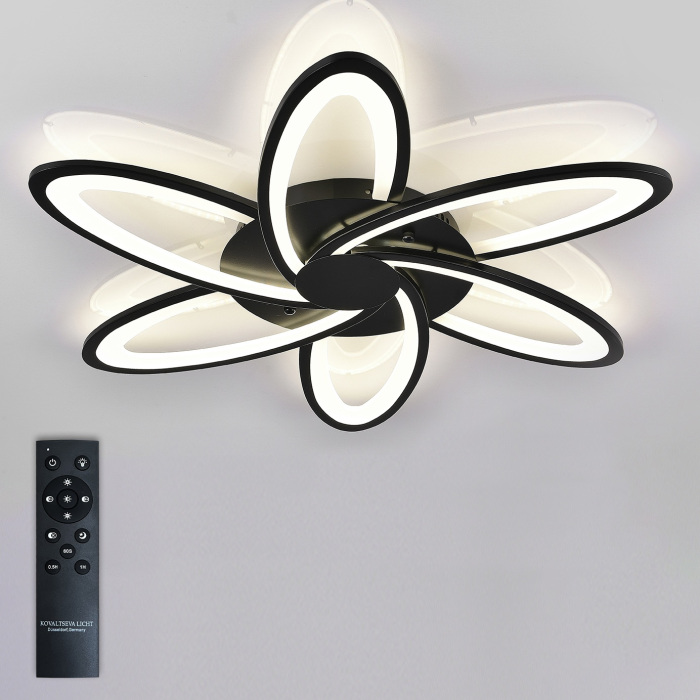 Потолочная люстра High-tech Led Lamps HIGH-TECH LED LAMPS 82008 BLACK — фото 2