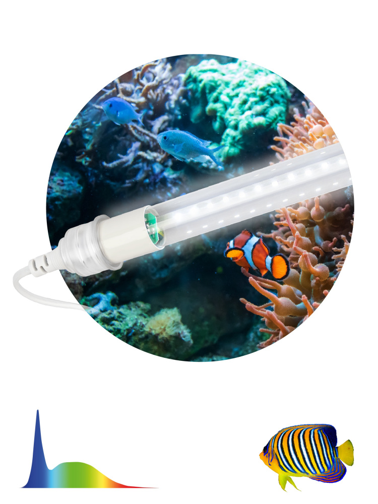 Фитолампа FITO-15W-Ra90-Т8-AQUA