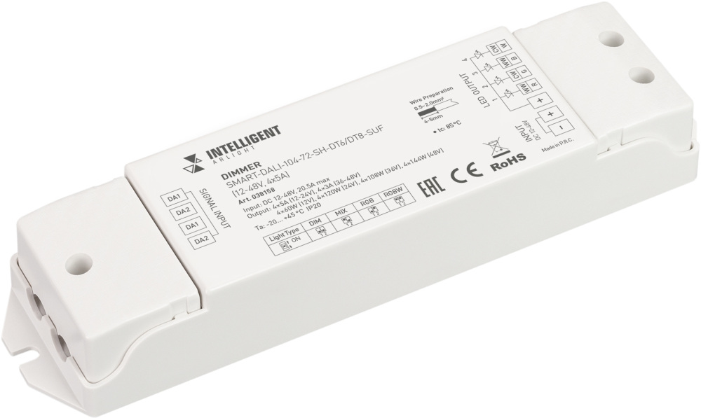 INTELLIGENT ARLIGHT Диммер SMART-DALI-104-72-SH-DT6/DT8-SUF 038158