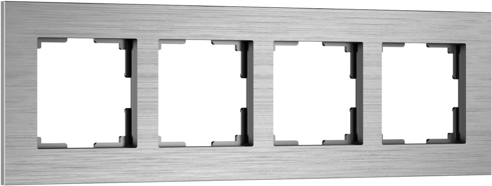 Рамка Werkel W0043506/ Рамка на 4 поста AluMax (алюминий)