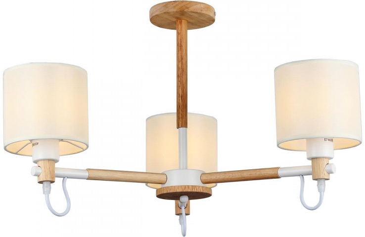 Потолочная люстра IMEX MD.19107-3-S-WOOD+WH