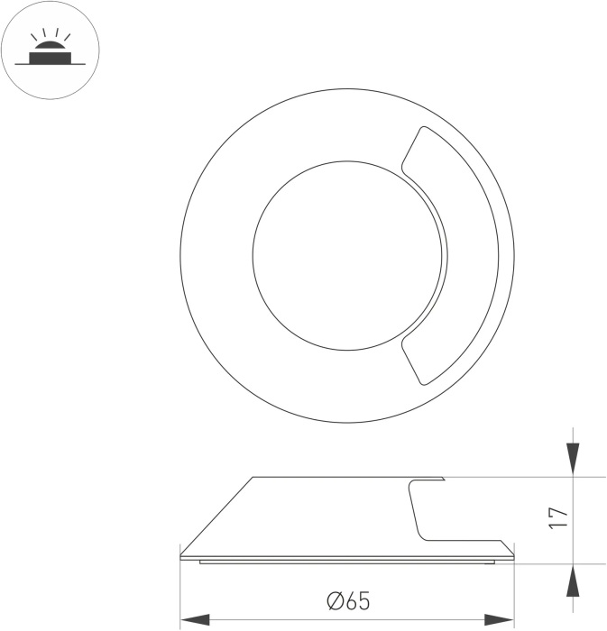 Декоративная накладка для светильника DECK 045349 — фото 4