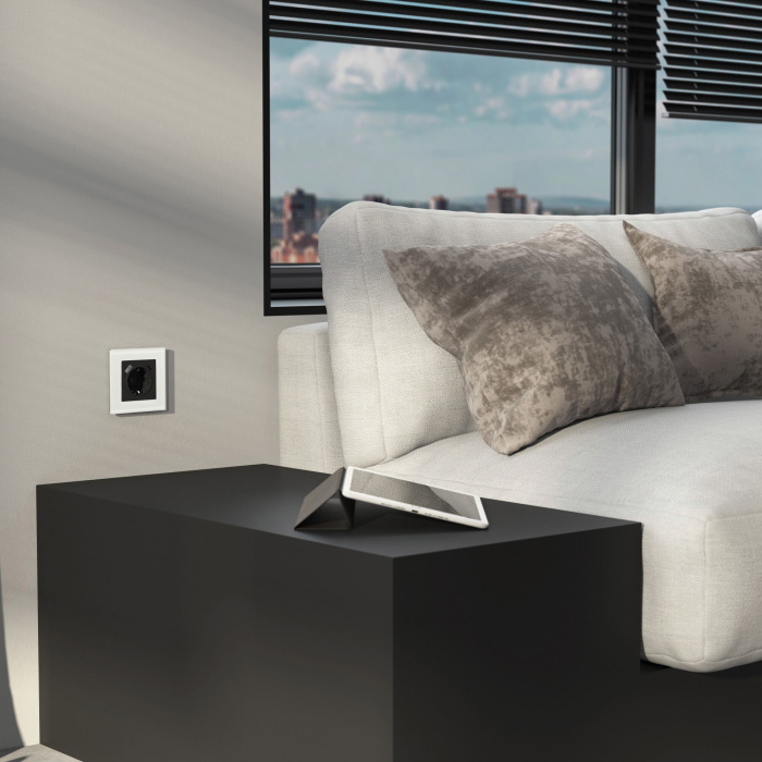 Рамка Werkel W0013101/ Рамка на 1 пост Senso (белый, стекло soft-touch) — фото 3