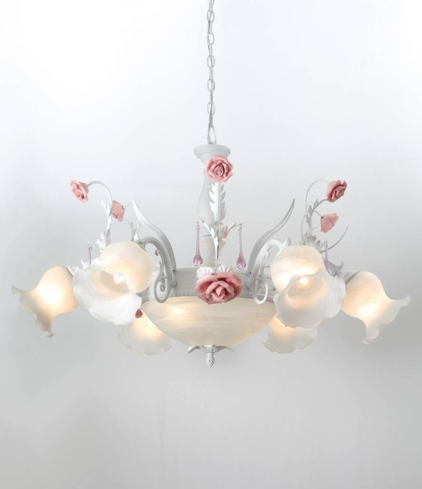 Люстра подвесная с цветочками Lucia Tucci FIORI Fiori di rose 105.6.2 — фото 2