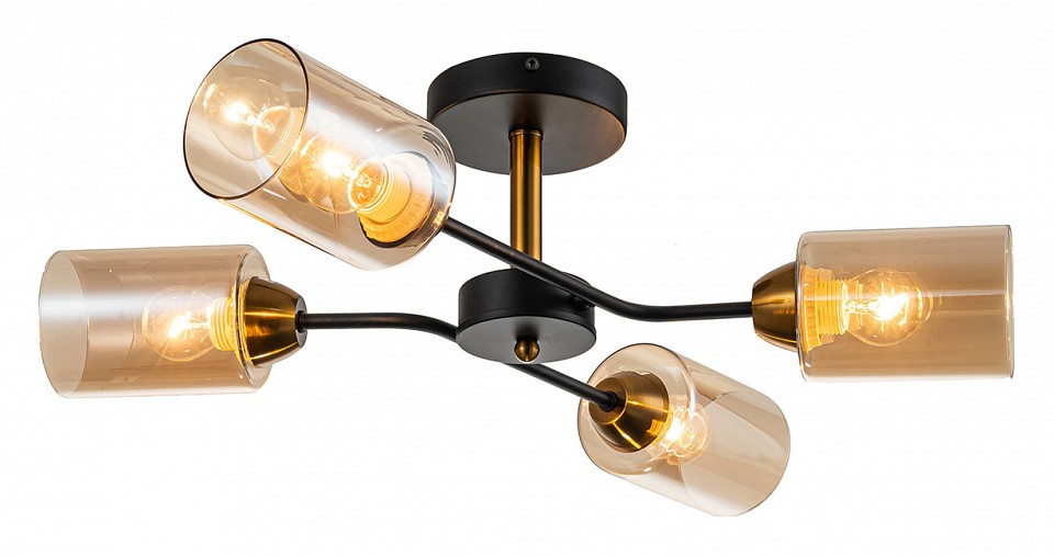 Люстра на штанге Escada Vertigo 1131/4P Black/Gold — фото 2