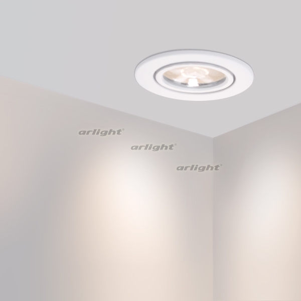 Врезной круглый мебельный светильник Arlight Ltm 020767 — фото 4