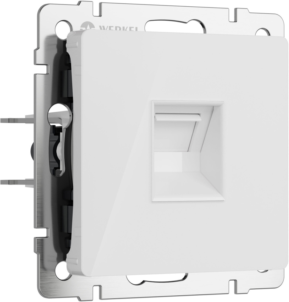 Розетка Werkel W1181041/ Розетка Ethernet RJ-45 (белый акрил)