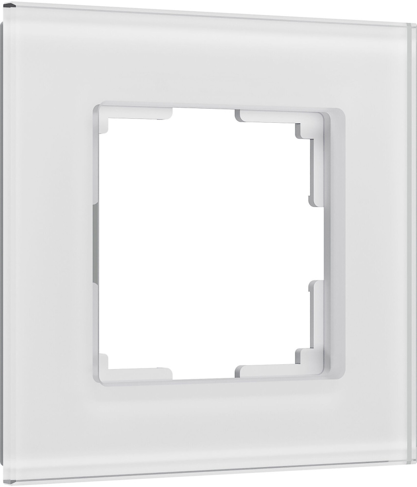 Рамка Werkel W0013101/ Рамка на 1 пост Senso (белый, стекло soft-touch)