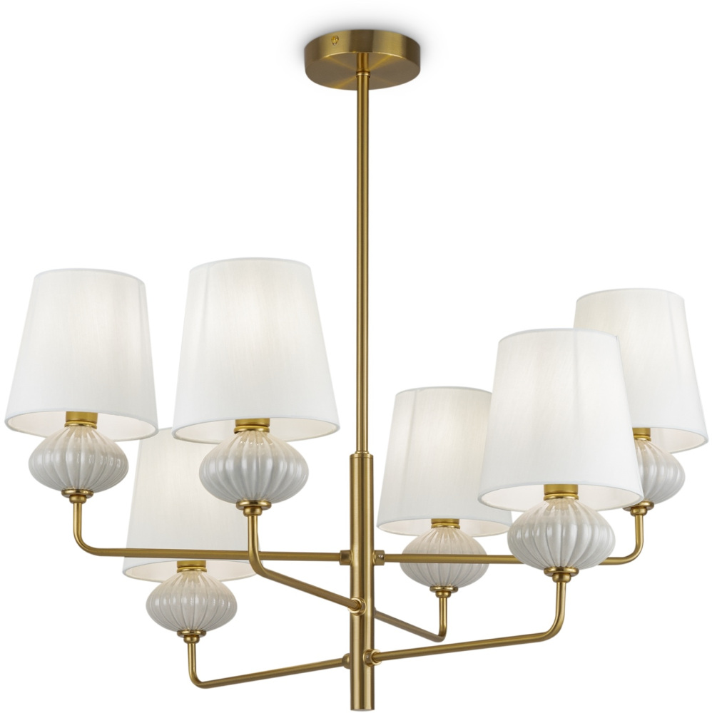 Люстра на штанге Freya Ceramics FR2029PL-06BS