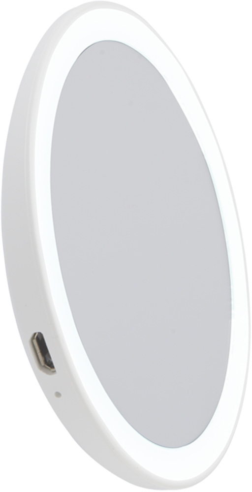 Зеркало карманное с подсветкой, с диммером Uniel ULK-F73 SW/DIM/RECH WHITE