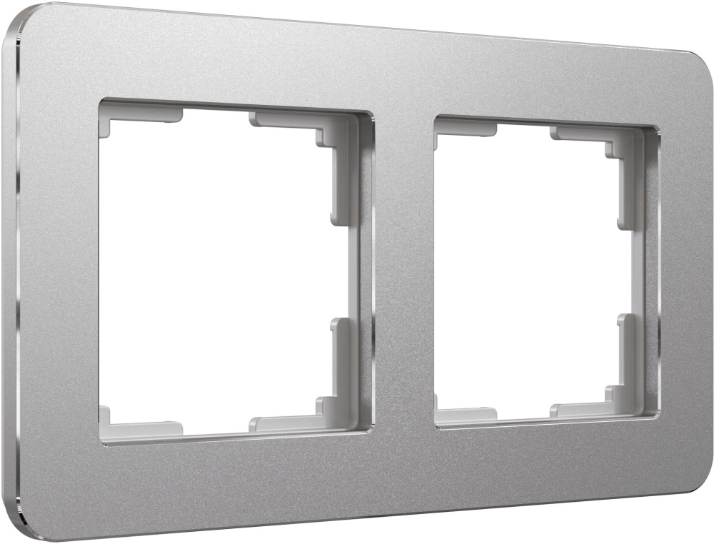 Рамка Werkel Platinum алюминий W0022606/ Рамка на 2 поста Platinum (алюминий)