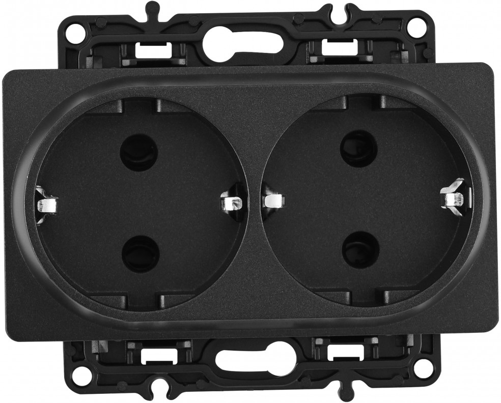 Розетка Arte Milano Am-217 217.40-2.black