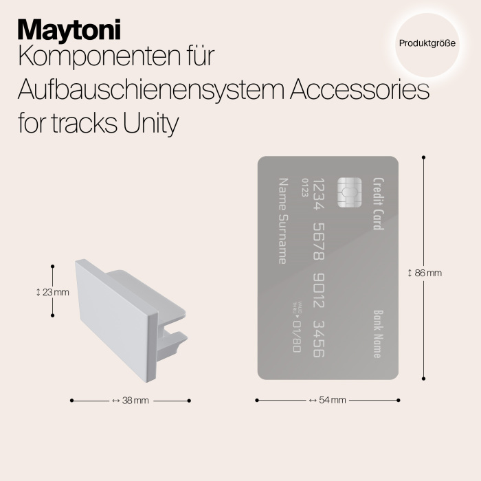 Заглушка Accessories for tracks Unity TRA001EC-11W — фото 4
