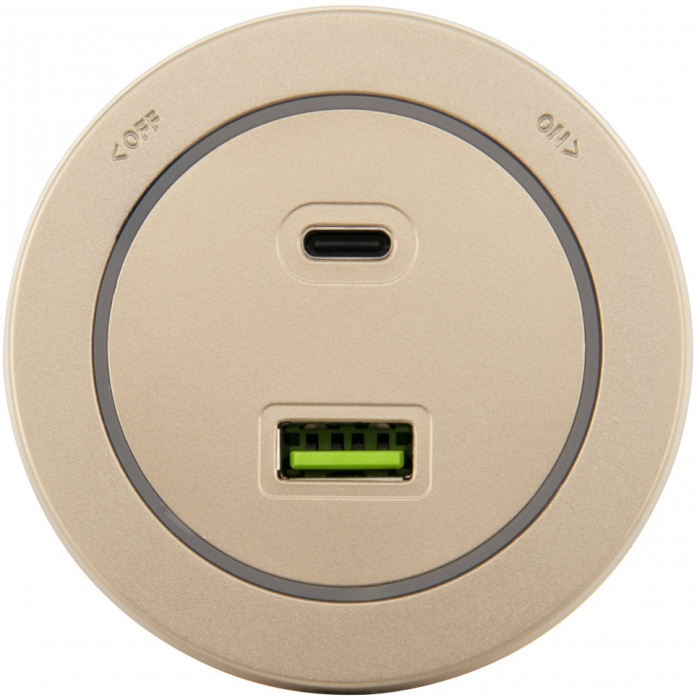 Трековая розетка Arte Milano Am-track-sockets-39 399731TS/USB-Type-C Gold — фото 2