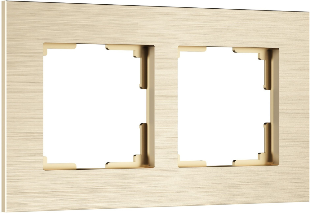 Рамка Werkel W0023511/ Рамка на 2 поста AluMax (шампань)