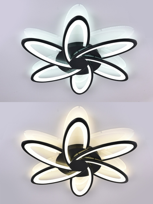 Потолочная люстра High-tech Led Lamps HIGH-TECH LED LAMPS 82008 BLACK — фото 3