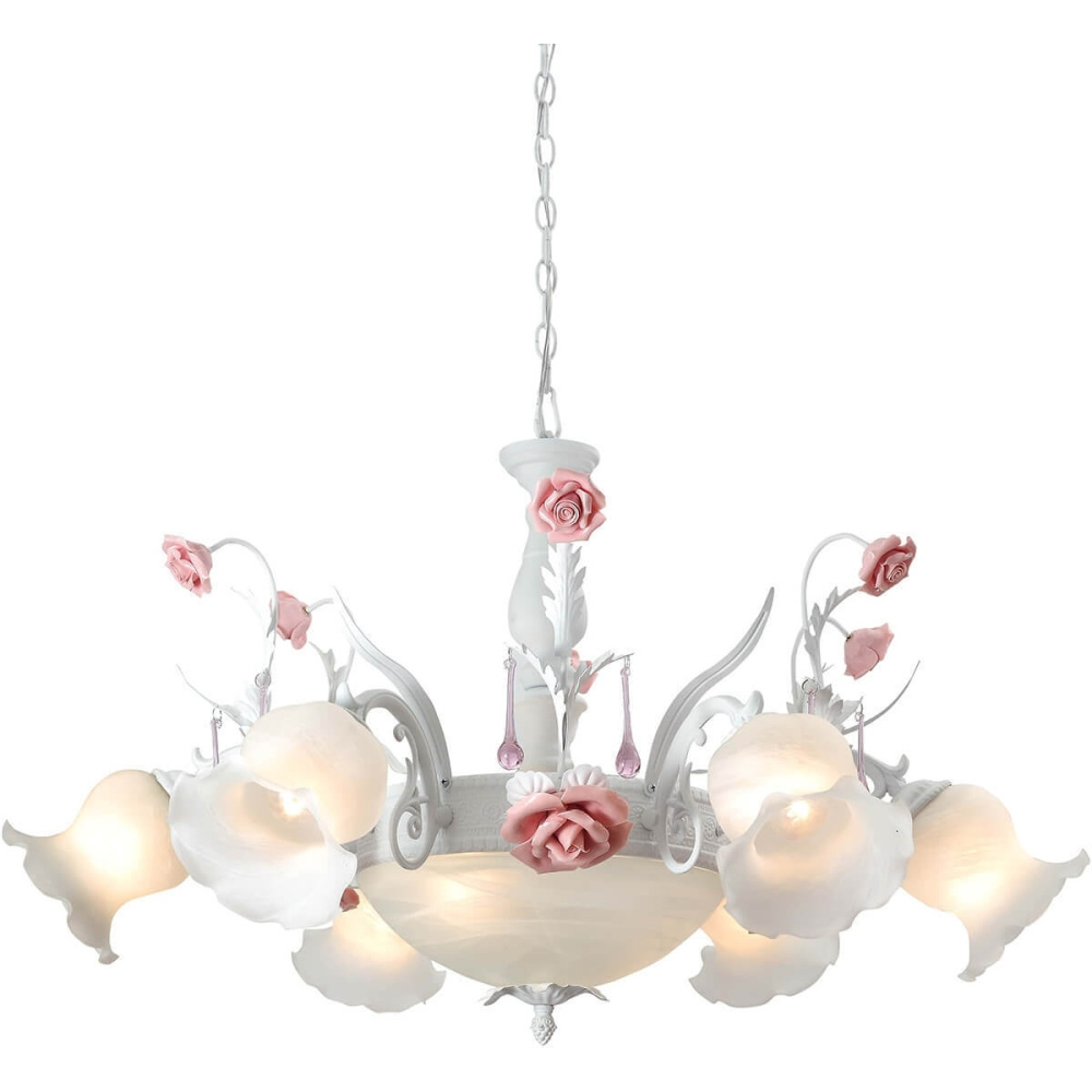 Люстра подвесная с цветочками Lucia Tucci FIORI Fiori di rose 105.6.2