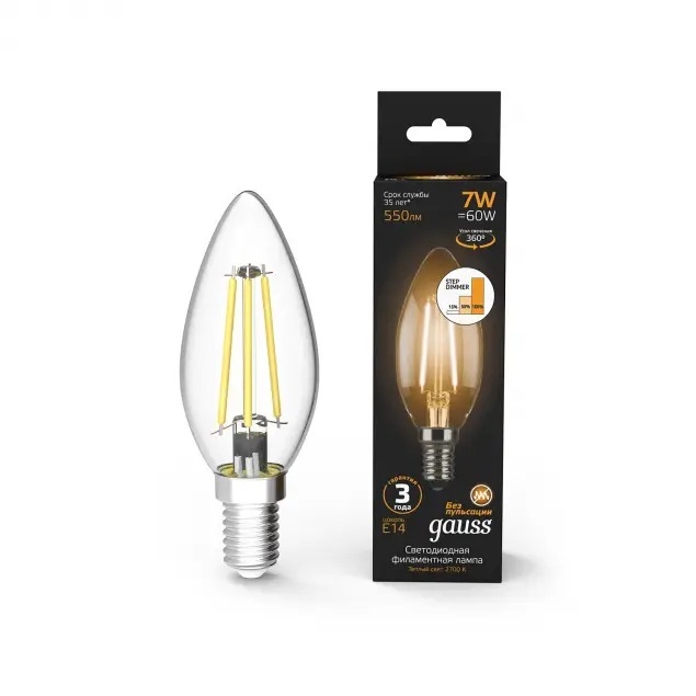 Лампочка светодиодная Filament 103801107