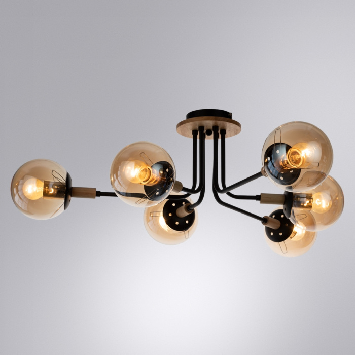 Потолочная люстра Arte Lamp Oxford A2716PL-6BK — фото 2