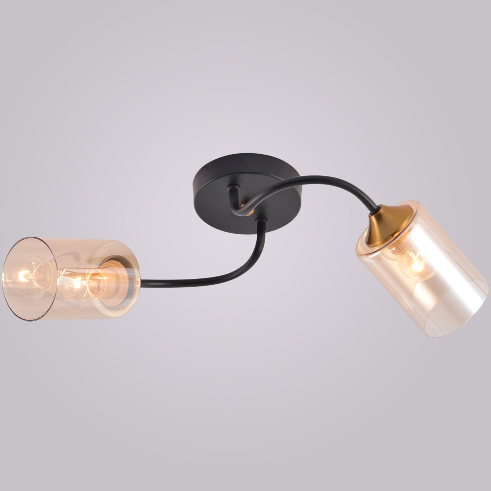 Потолочная люстра Reluce 01608-0.3-02 BK+BRASS