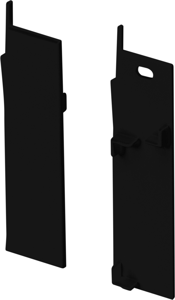 Заглушка PLINTUS-H73-F BLACK 043596