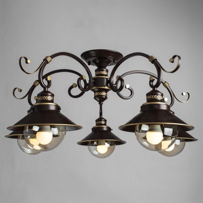 Потолочная люстра Arte Lamp Grazioso A4577PL-5CK — фото 4