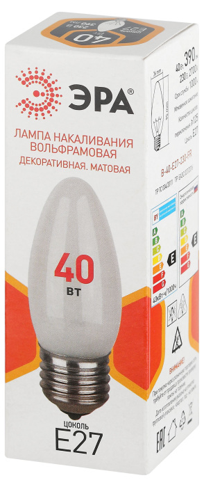 Лампочка накаливания B-40-E27-230-FR — фото 3