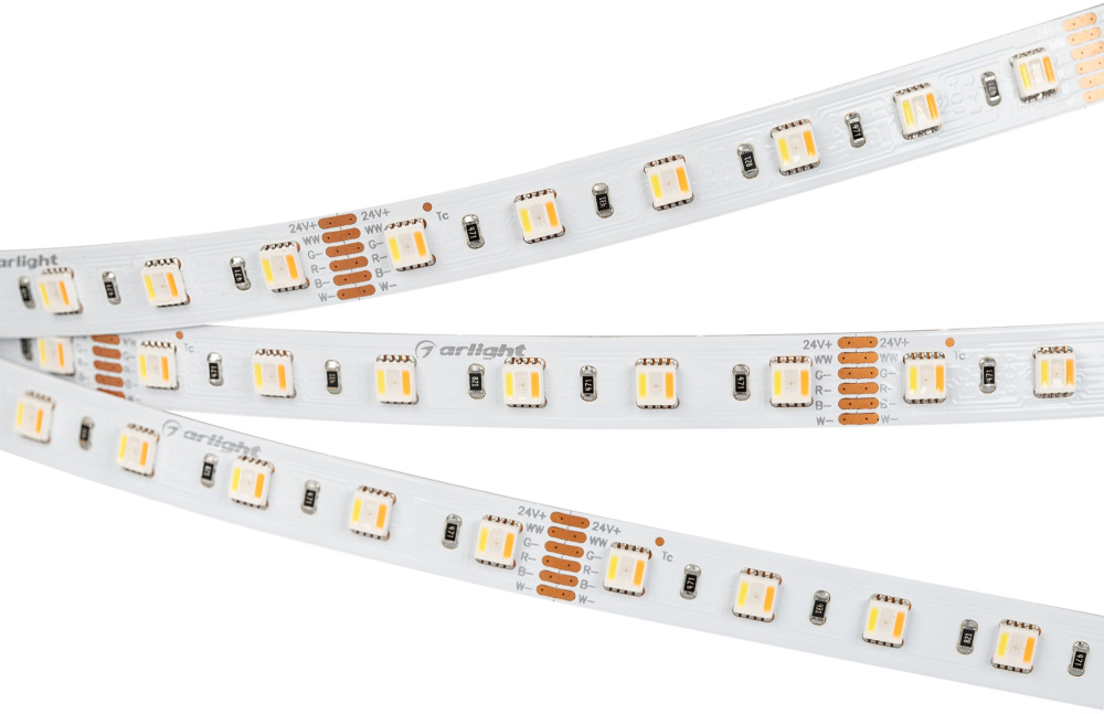Светодиодная лента RT-B60-12mm 24V RGBW-MIX-5-in-1 026363(2)