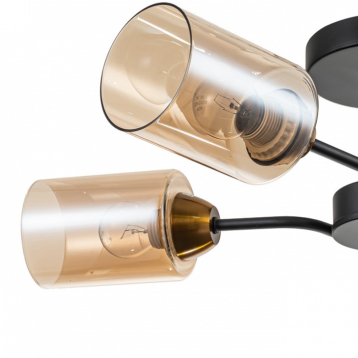 Люстра на штанге Escada Vertigo 1131/4P Black/Gold — фото 6