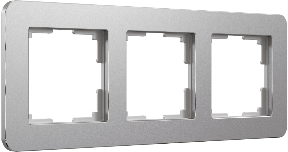Рамка Werkel Platinum алюминий W0032606/ Рамка на 3 поста Platinum (алюминий)