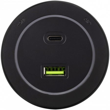 Трековая розетка Arte Milano Am-track-sockets-39 399731TS/USB-Type-C Black