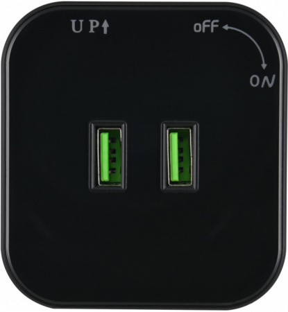 Трековая розетка Arte Milano Am-track-sockets 380022TS/USBx2 Black