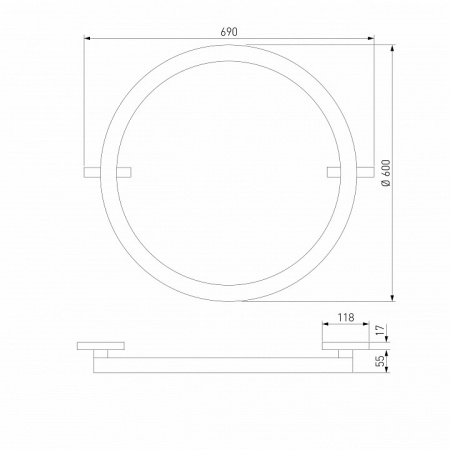 Накладной светильник Elektrostandard Slim Magnetic a068912
