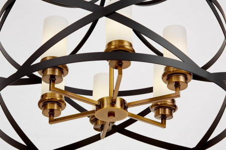 Подвесная люстра LUMINA DECO Astila LDP 1242-6 BK+MD