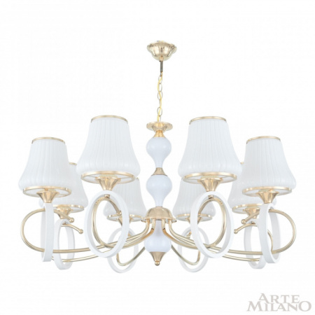Подвесная люстра Arte Milano Florentia-2387 302387/8 Wh/Gd