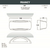 Уличный настенный светильник Fumagalli Francy 1A1.000.000.LYF1R