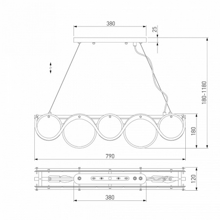 Подвесной светильник Bogate's Galicia 353/4 Smart