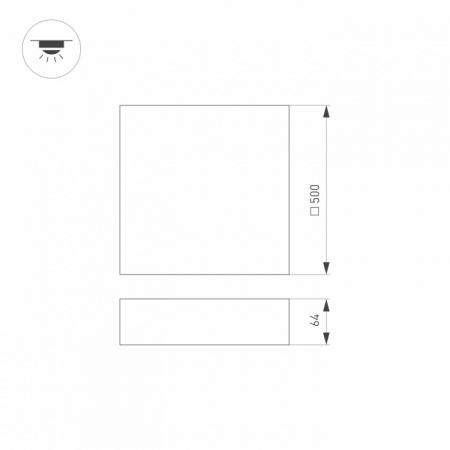Потолочный светильник QUADRO 034802