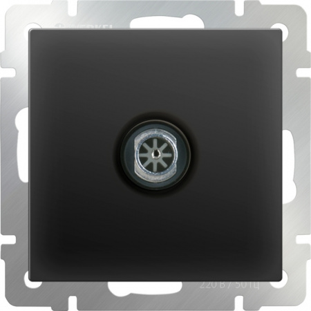 Розетка Werkel W1183008/ ТВ-розетка оконечная (черный матовый)
