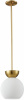 Светильник потолочный iLamp Mono P6079-1 GD+WH
