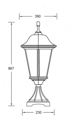 Наземный фонарь BREMEN 79824 SB3L Bl