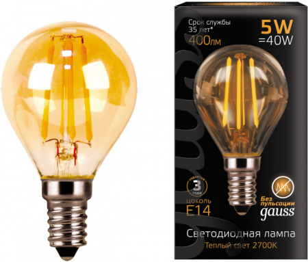 Лампочка светодиодная филаментная Filament 105801005